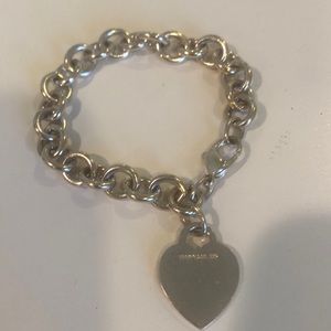 Tiffany & Co Heart Tag Charm Bracelet